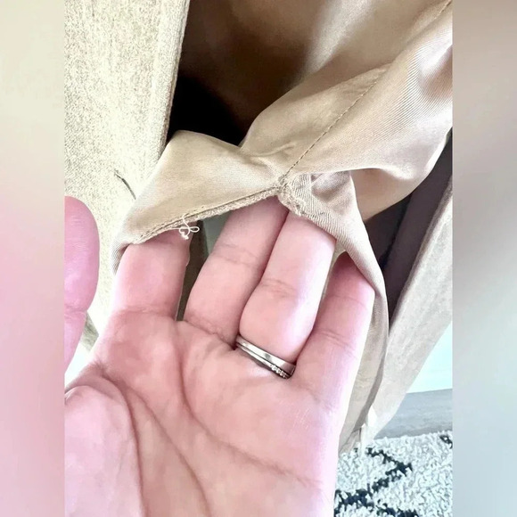 Pendleton Vintage Camel Brown Virgin Wool Double Breasted Coat Size 10 - Picture 11 of 12